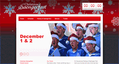 Desktop Screenshot of christmassaengerfest.com