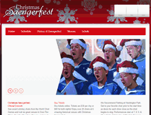 Tablet Screenshot of christmassaengerfest.com